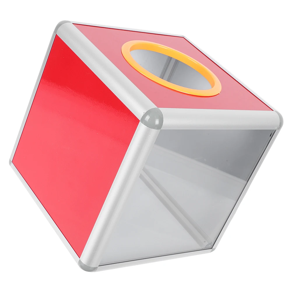 

Multi-Function Transparent Donation Box Raffle Accessory Meeting Lottery Ballot Box Cubic Drawing Case Raffle Accessory
