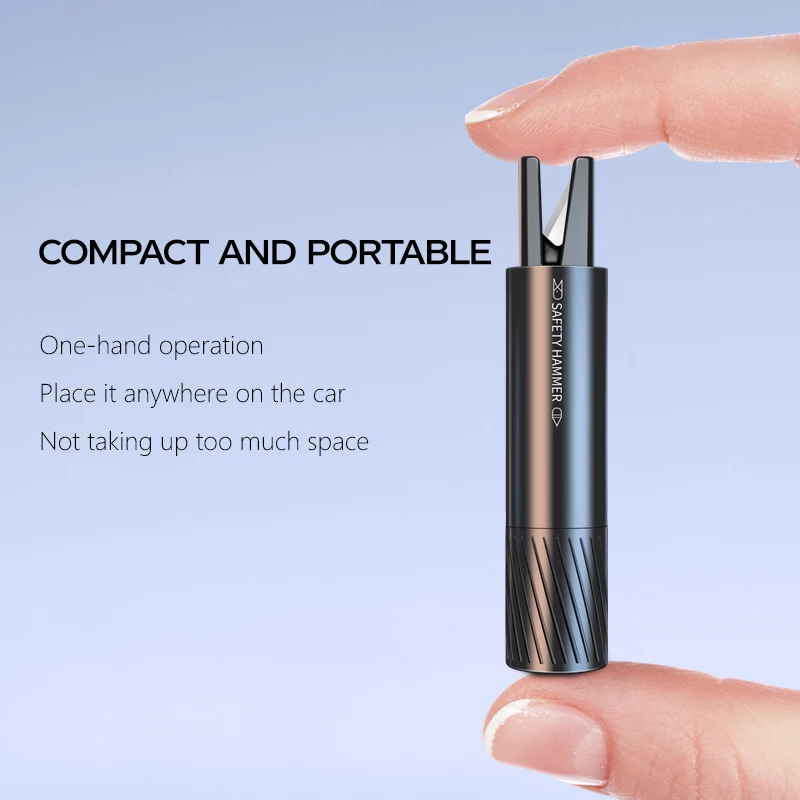 2026 Car Glass Breaker Belt Cutter Full Survival Kit Accessories 2-in-1 Emergency Rescue Tool Tungsten Steel Auto Safety Hammer