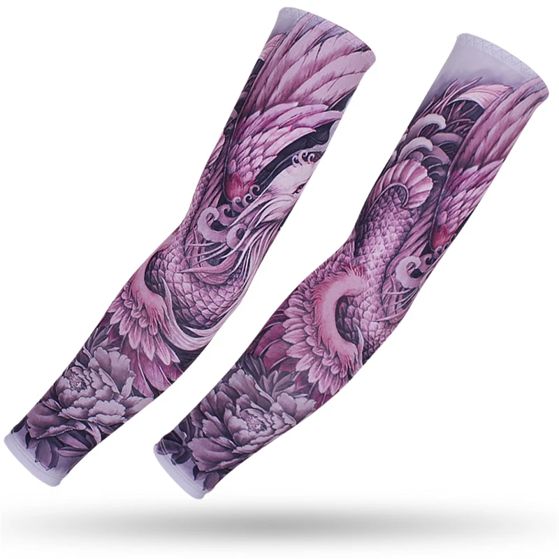 Arm Sunscreen UV Protection, Outdoor Sports Cycling Arm Protectors, Driving Fishing Sleeve Covers Arm Sleeves Tattoo image 5