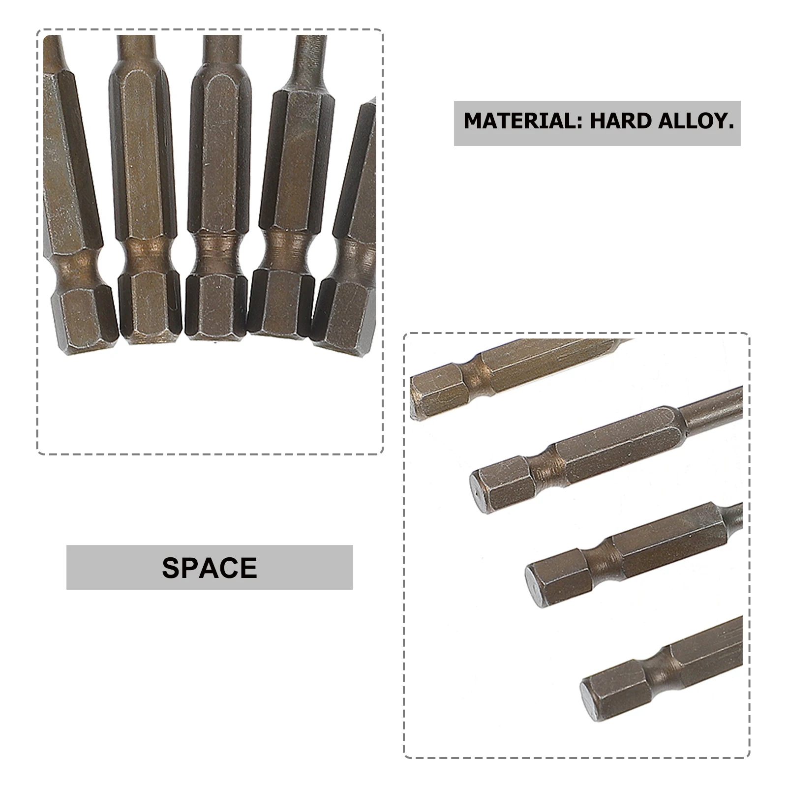 

7 Pcs Drill Set for Tile Glass Concrete High Quality Carbide Drilling Tool Kit Durable Precision Practical Masonry Bit