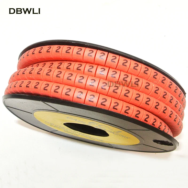 1000/350PCSt  EC-0 /EC-1 /EC-2/ EC-3 Cable Markers Letter 0 to 9  Cable Wire Markers color 0.75mm2 1.5mm2 2.5mm2 4mm2  to 16mm2
