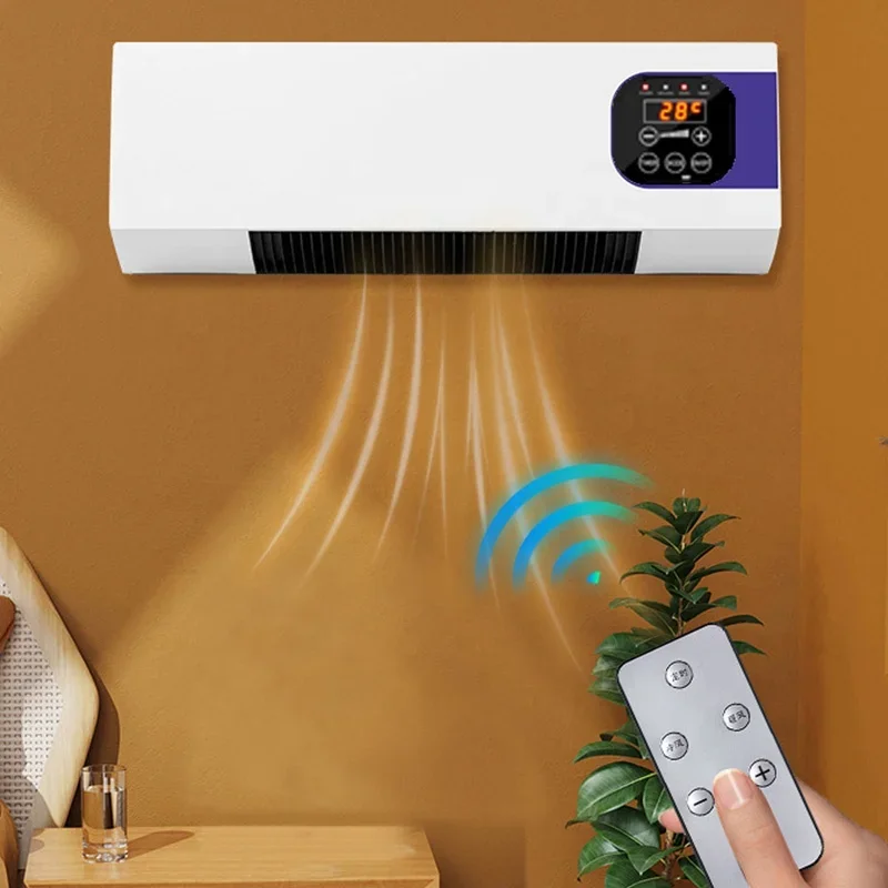 

l # Energy-saving Wall Air Conditioner And Heater Fan Home Air Conditioning Dormitory Timing Free Installation Remote Control
