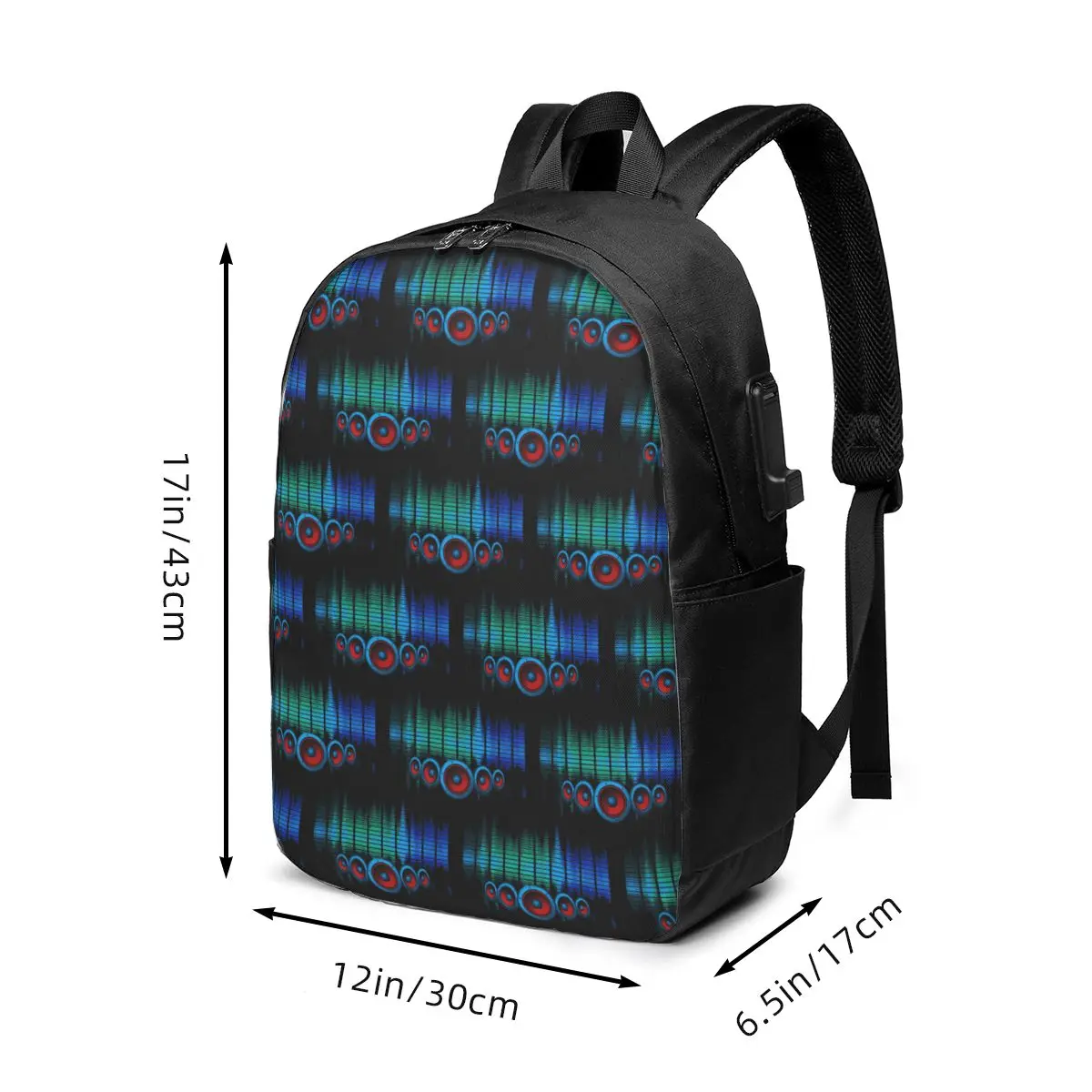 LED Sound System Colorful Backpack Travel Notebook Bag Computer College Student School Bag Laptop Shoulder Bags for Men Women