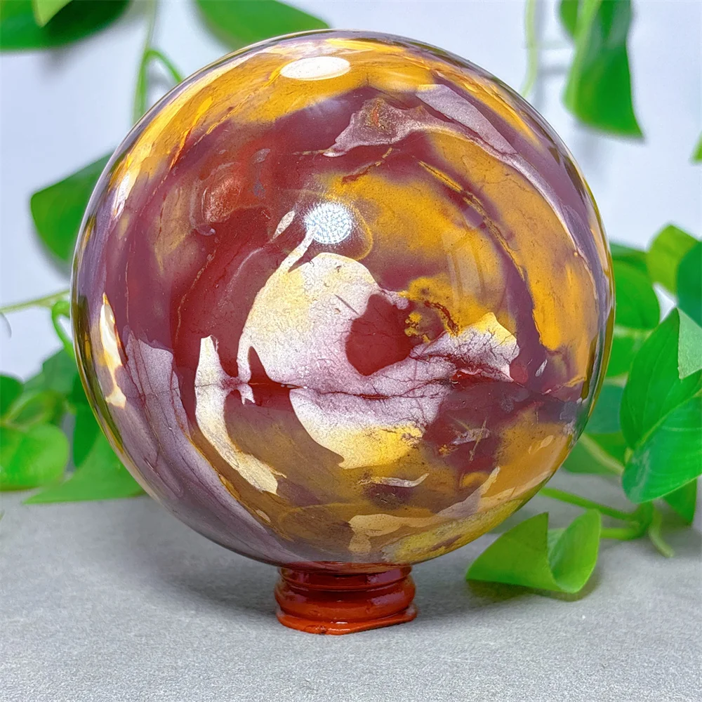 MOO KAIT Sphere Natural Crystal Quartz Minerals Stone Home Decoritems Reiki Garden Love Gifts Energy Healing Lucky  +Stand