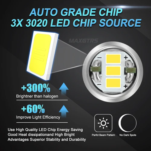 Imagen 2 del producto Bombillas LED brillantes para puerta de matrícula, luz amarilla y roja, 194 K, 6000, 168, T10, W5W, 3020, piezas