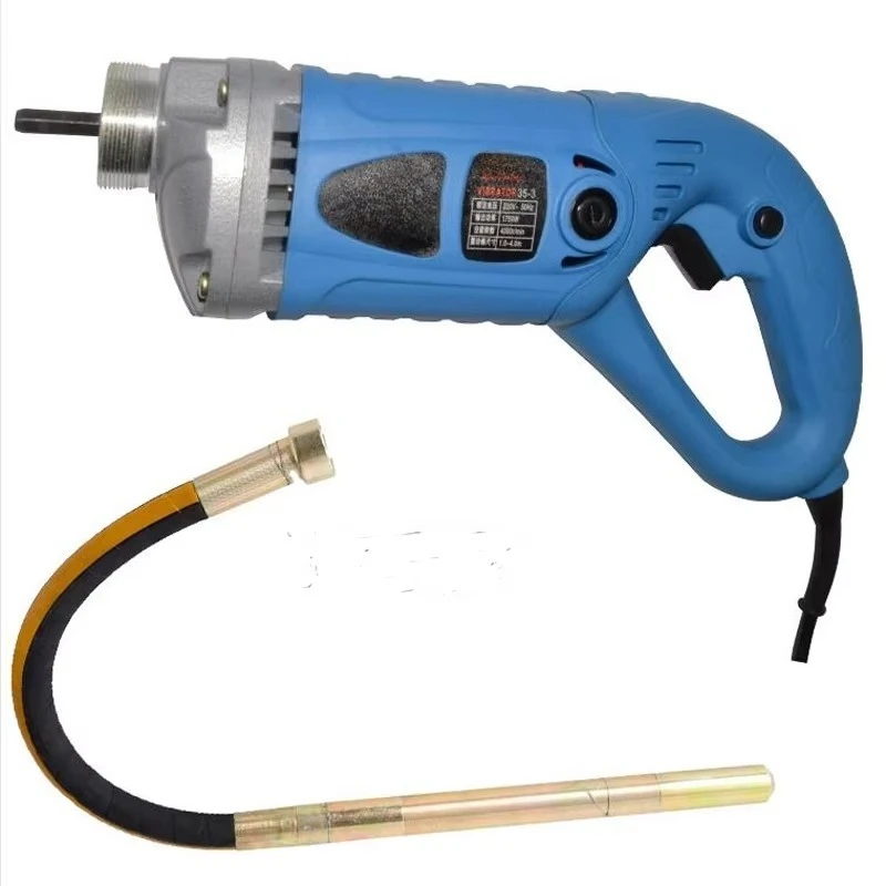 35mm Concrete Vibrator 1300W 3400W 220V With Copper Motor Construction Tools