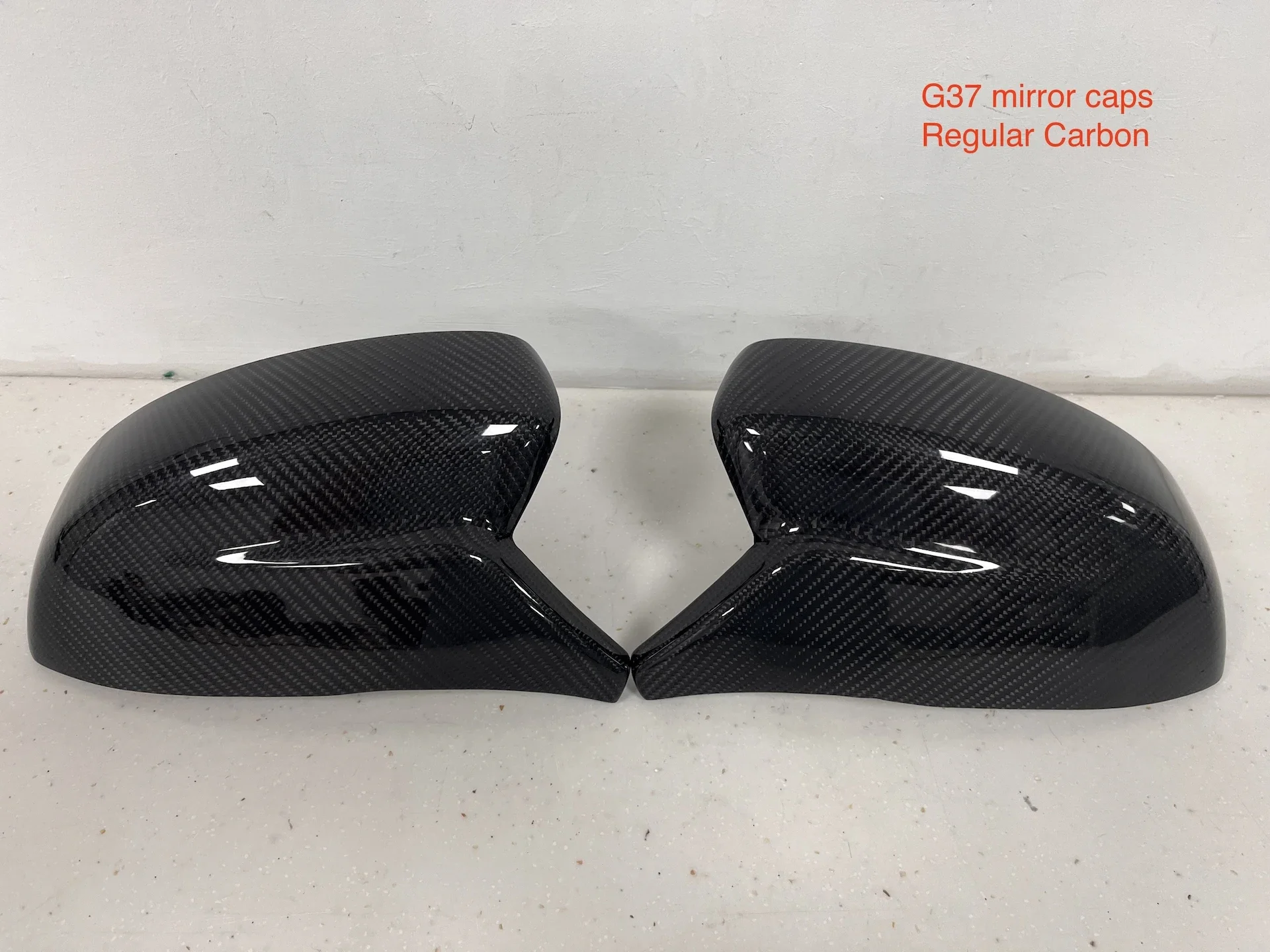 MRD Voor Infiniti G37 M stijl Koolstofvezel Auto achteruitkijkspiegel Cover spiegelkappen koolstofvezel accessoires Regelmatige Stijl.