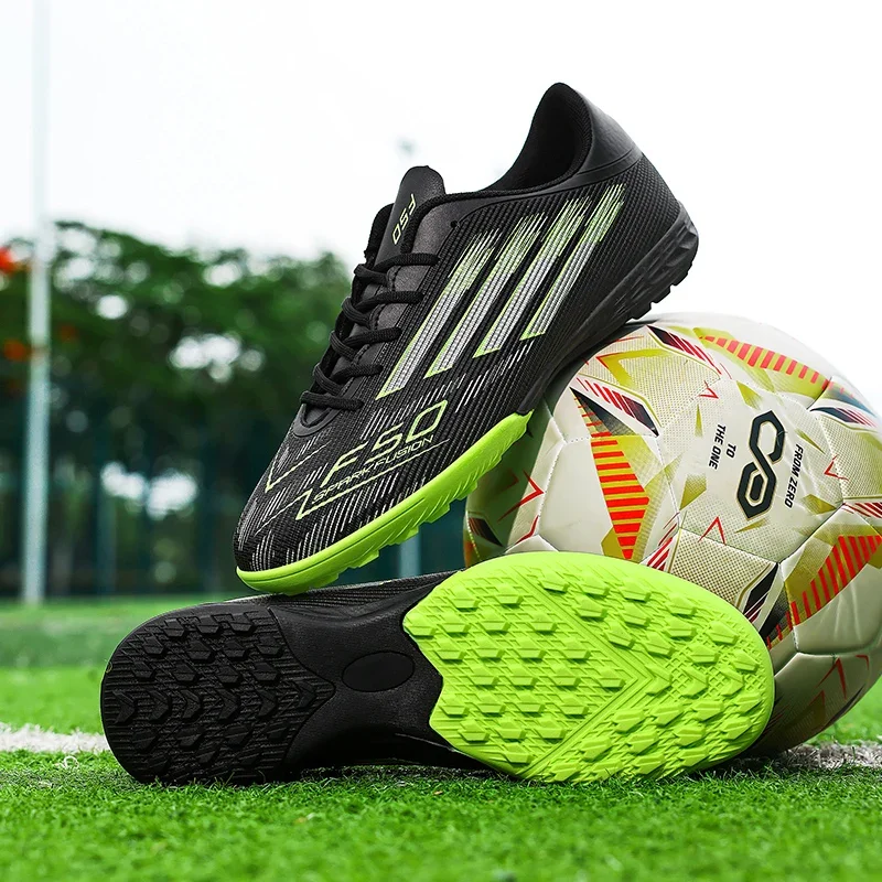 New Men Soccer Shoes Football Boots TF/FG Non-Slip Unisex Comfortable Sneakers Professional Ankle Match Sports Shoes Boys