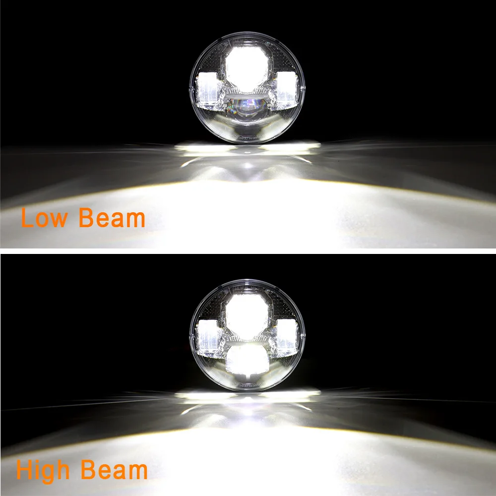 Picture 3: Cyberpunk 5.75 Inch 90W Motorcycle Led Headlight Headlamp For Harley Sportsters Dyna Softail