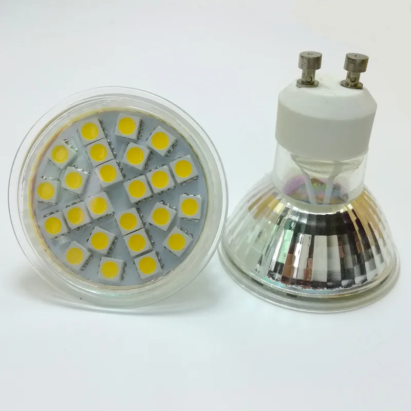 

4PCS ACDC12V MR16 AC85-265V GU10 LED Bulb 5050 Spot light 6w Replace 50w 60w Halogen Bulb Crystal Pendant Car Truck Ship Yacht