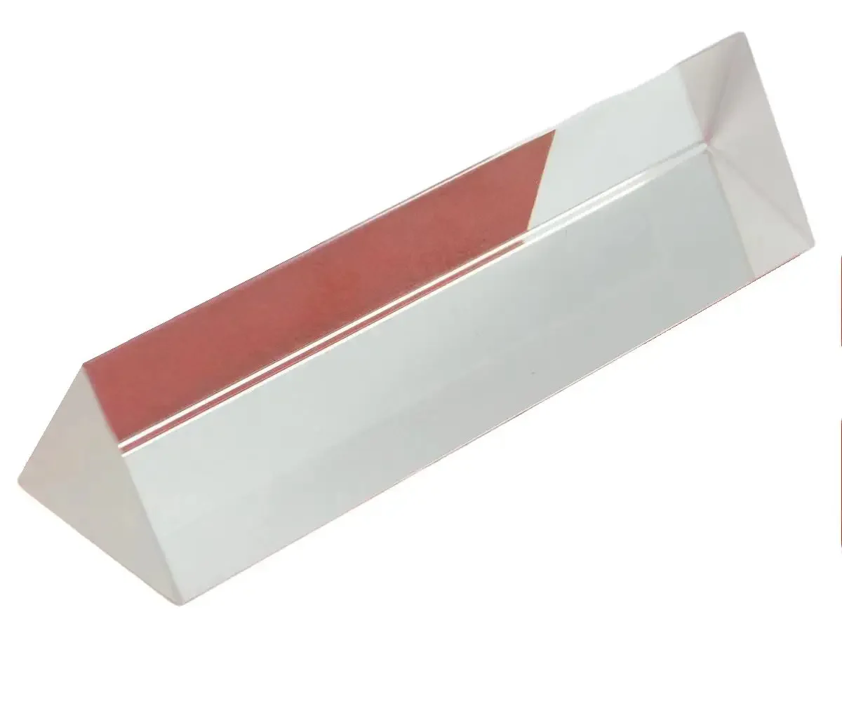 25x25 30x30 40x40mm K9 Crystal Triangular Prism Without Box For Light Spectrum Physics Photo Optical Instruments