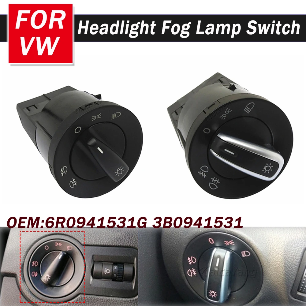 High quality Headlight Control Switch 1C0941531A 3BD941531A 3BD941531 for VW Golf MK4 Jetta 4 Passat B5 1C0 941 531 A