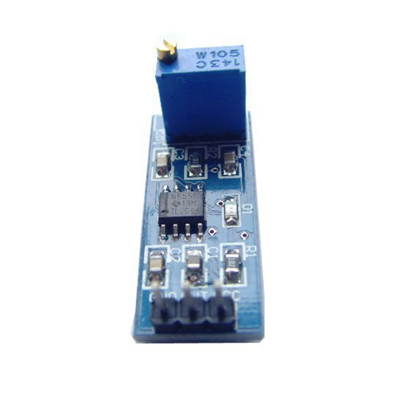 NE555 Square Wave Pulse Generator Module Retangular, Frequency Adjustable, Mini Signal Generator