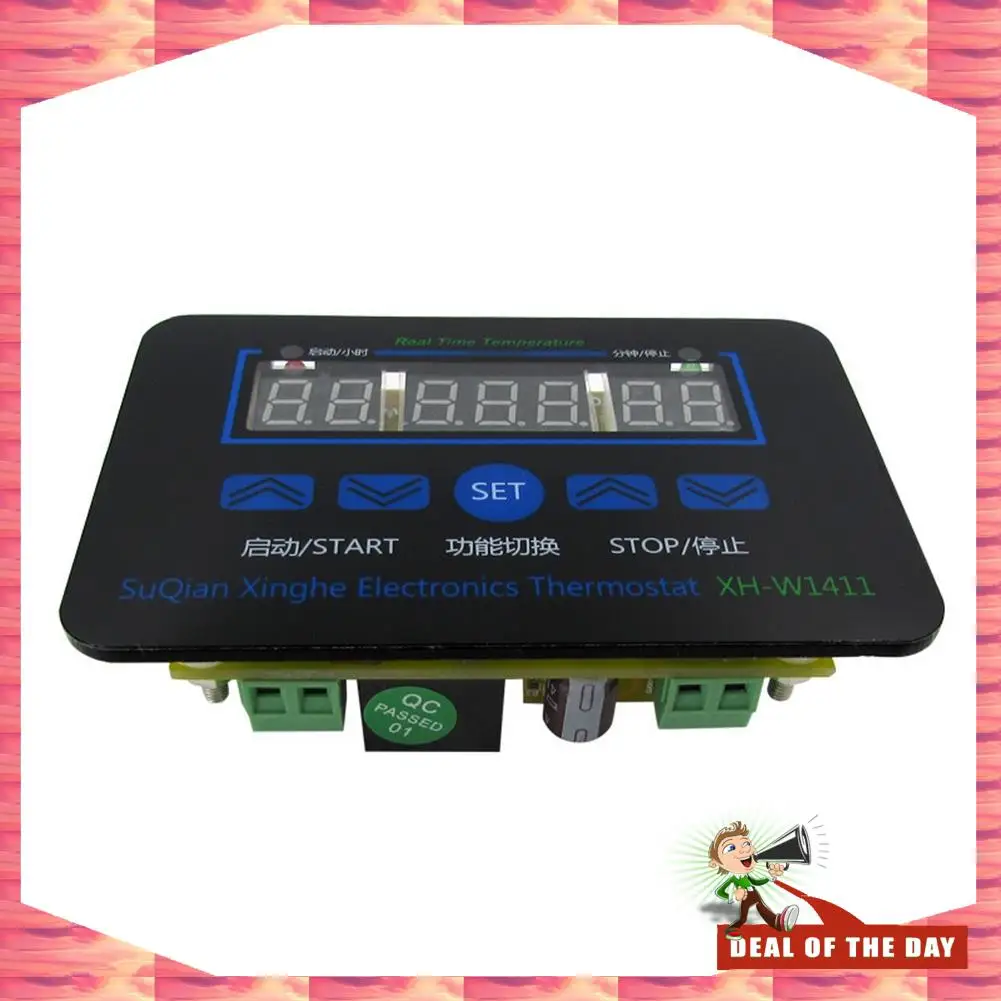 24-Hour Delivery 1 Pcs W1411 10A LED Thermostat Thermostat Control Switch Sensor For Greenhouses Animal Husbandry 12V