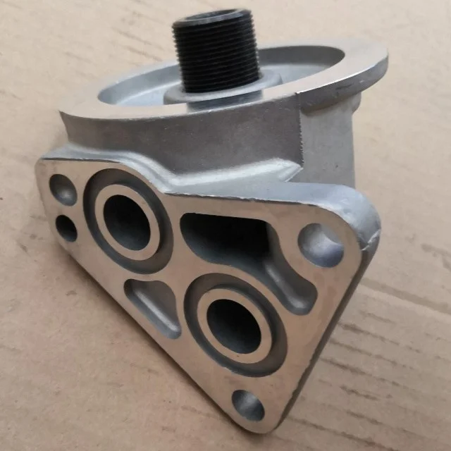 1R0739 1R-0739 Excavator E320B/S6K diesel engine parts  Oil Filter seat / head  8 holes