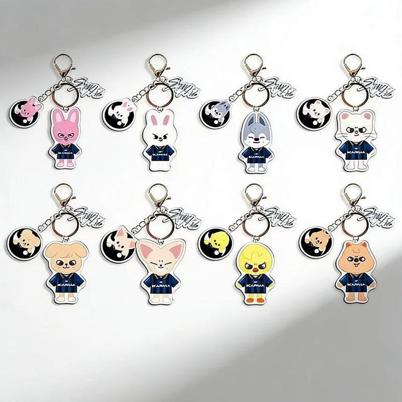 

SKZOO New Cartoon Acrylic Double sided Pendant Keychain Pendant Children's Toy Commemorative Anime Peripheral Birthday Gift