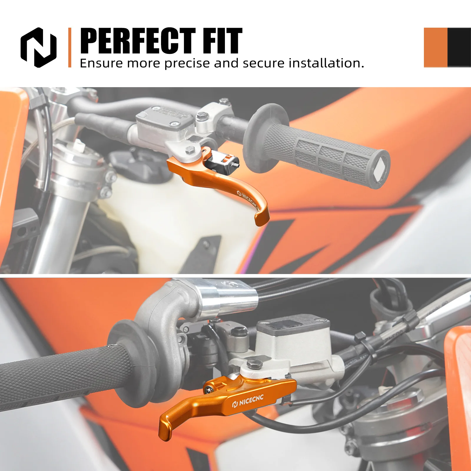 NICECNC For 2025 2024 KTM EXC 300 SX 125 SXF 450 XW-F 500 EXCF 450 350 250 2014-2025 BREMBO Short Clutch Lever Brake Lever Kit image 2
