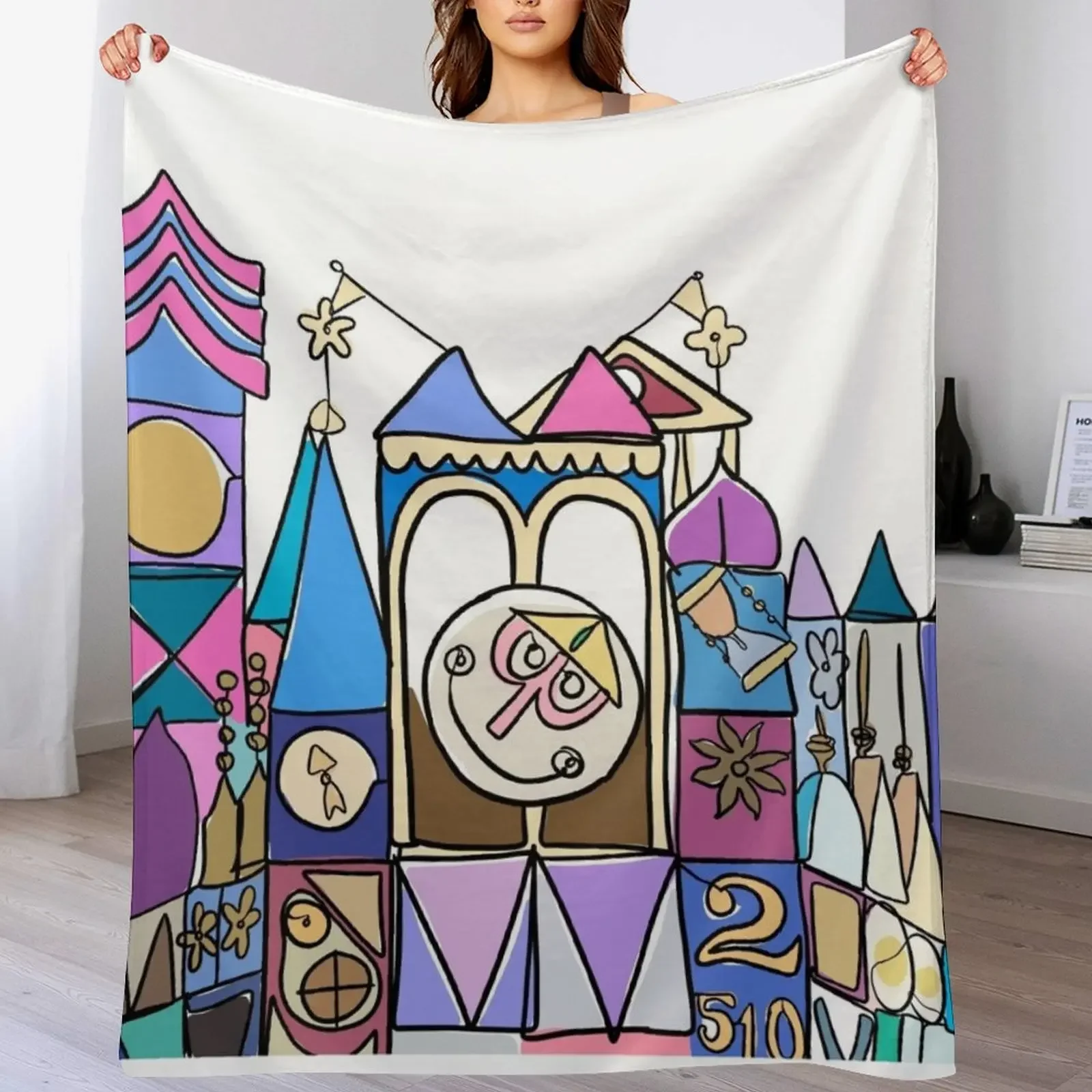 

Small World Throw Blanket Moving Hair Quilt Blankets