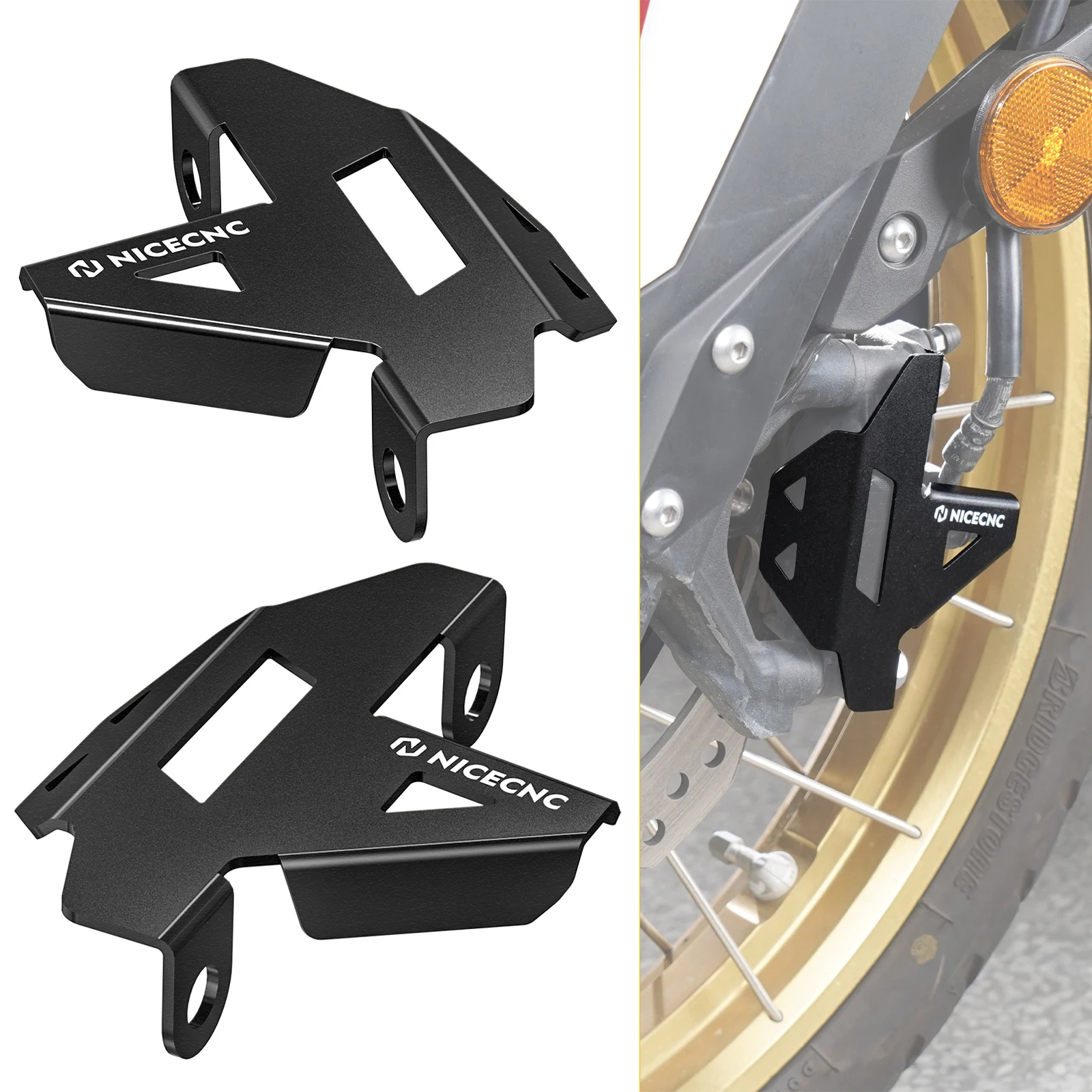 

For Honda CRF 1100L Africa Twin Front Brake Caliper Protector Cover for CRF1100L Africa Twin Adventure/Sports/DCT 2021-2025