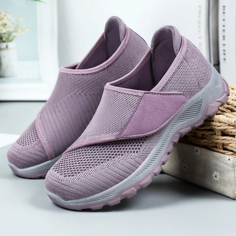 

Women Sneakers Orthopedics Wide Feet Swollen Walking Casual Shoes Soft Sole Adjusting Soft Comfortable Woman Hook Loop Shoes