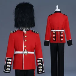 Europe British Royal Guard Costume Adult Men Queen's Guard Costume Dress Up Prince William Soldiers Halloween Cosplay Costume