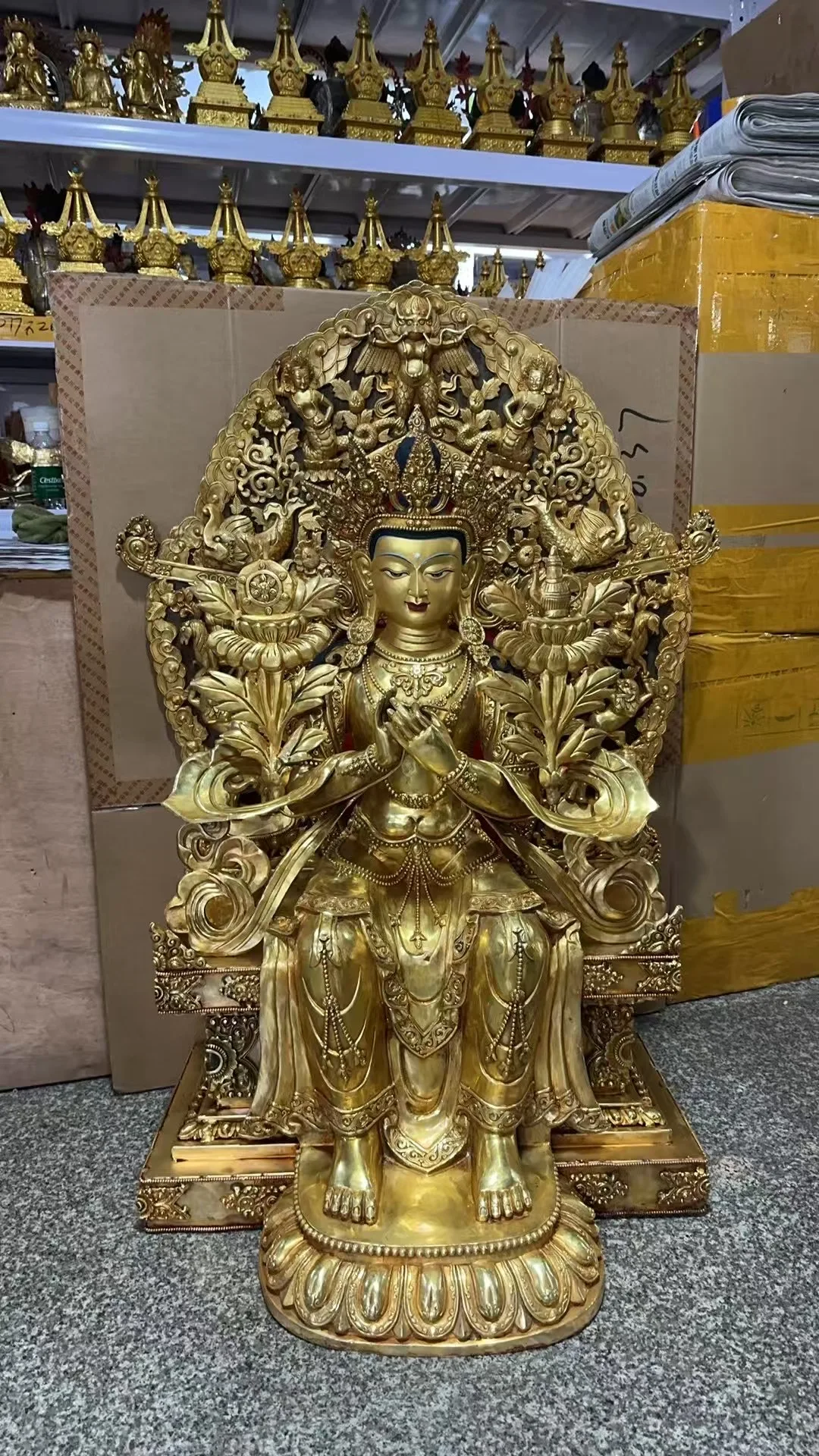 1 meter large huge Buddha statue for temple hall Wholesale Buddha Future Buddha TARA Bodhisattva GUAN YIN Buddhist worship