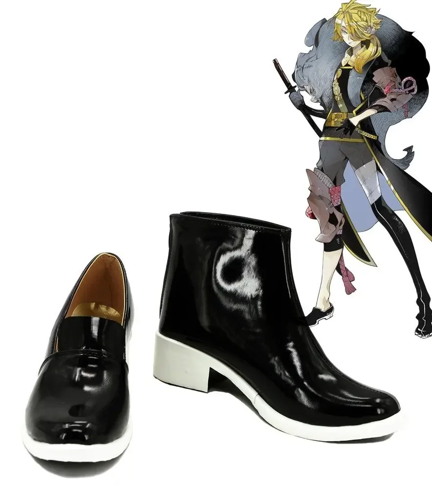 Touken Ranbu Online Game Shishiou Cosplay Shoes Boots Custom Made