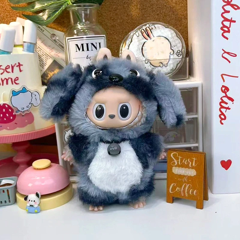 فقط القماش مناسبة ل 17 سنتيمتر Labubu ملابس دمى الجيل الثاني والثالث Labubu الثعلب أفخم ملابس دمى مهرجان هدية