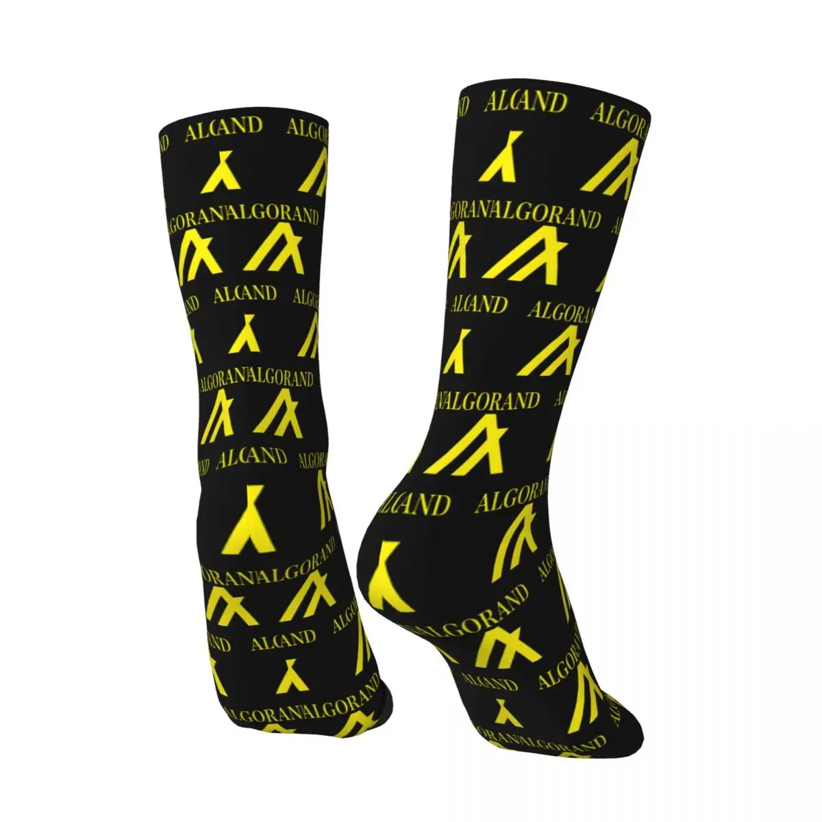 Vintage Smells Like Algorand Men's compression Socks Unisex Algorand Technologies Harajuku Pattern Printed Novelty Crew Sock