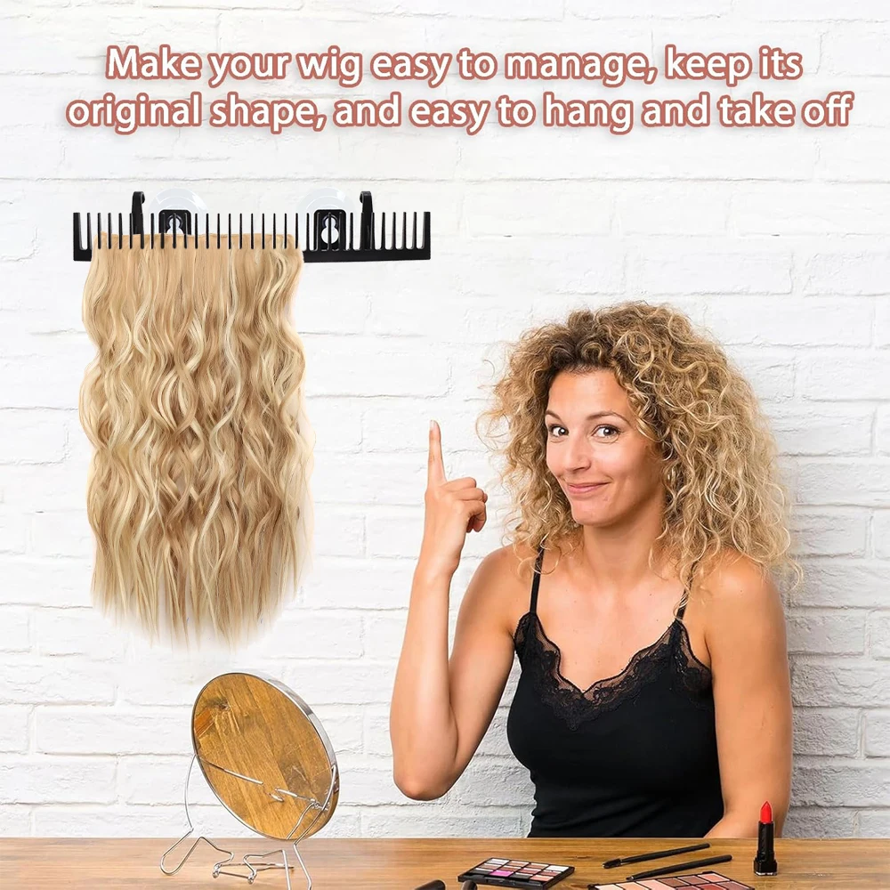 1Pcs Haar Verlängerung Halter Und 2Pcs Saugnäpfe Haken Für Alle Haar Perücke Ständer Haar Extensions Rack Stehen für Barbershop Hause