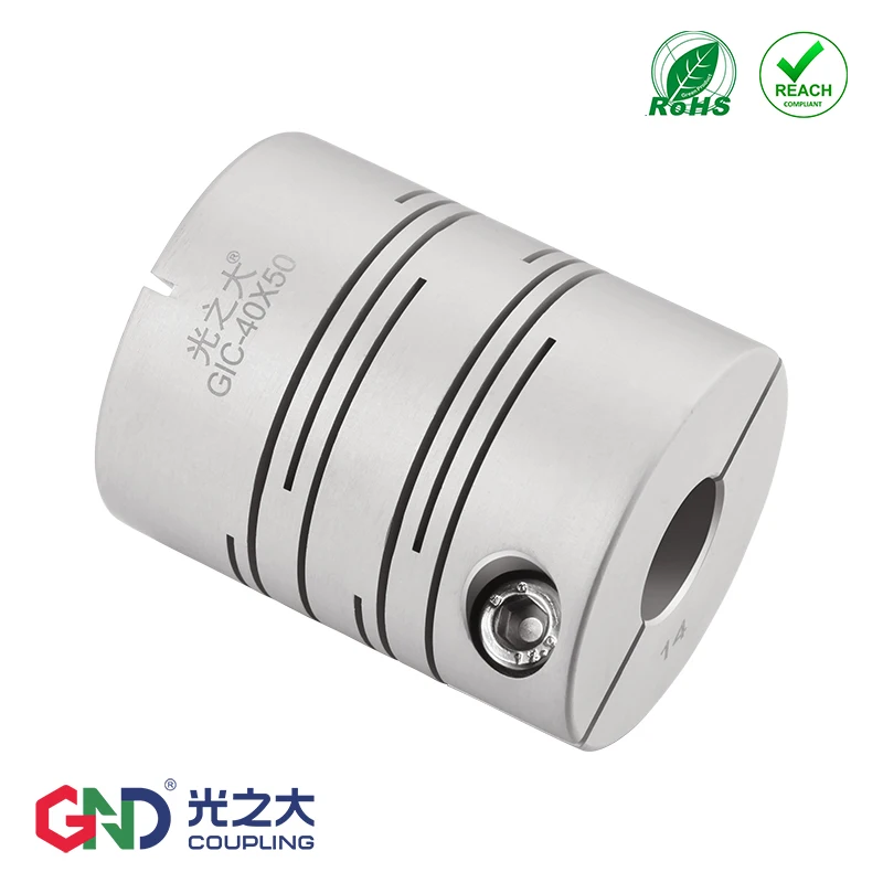 

GND aluminum alloy 5mm 8mm parallel clamp series shaft coupling GIC D20 L20 for 3d print accessory