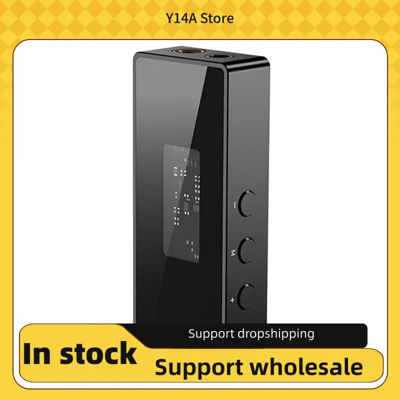 

Y14A HIFI Digital Audio Converter Decoder 384Khz DAC Dual Chip Amplifier 3.5Mm+4.4Mm Headphone Adapter Mobile Phone Audio