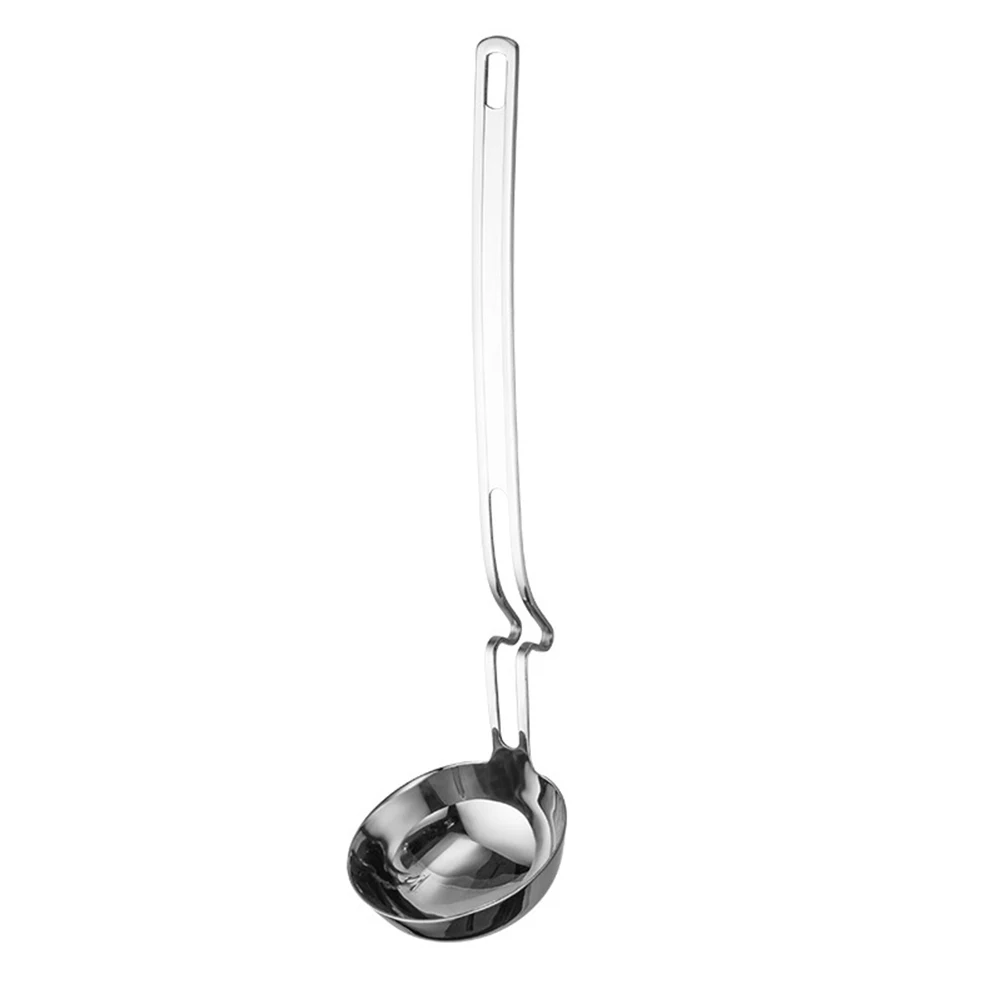 Cooking Soup Ladle Set Dishwasher Safe Spoon Convenient Fat Separation Spoon Easy Cleanup Tool Efficient Oil Separation