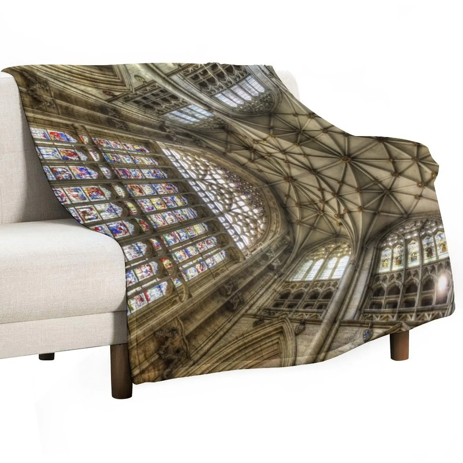 

York Minster Architecture Throw Blanket Soft Sleeping Bag Blankets