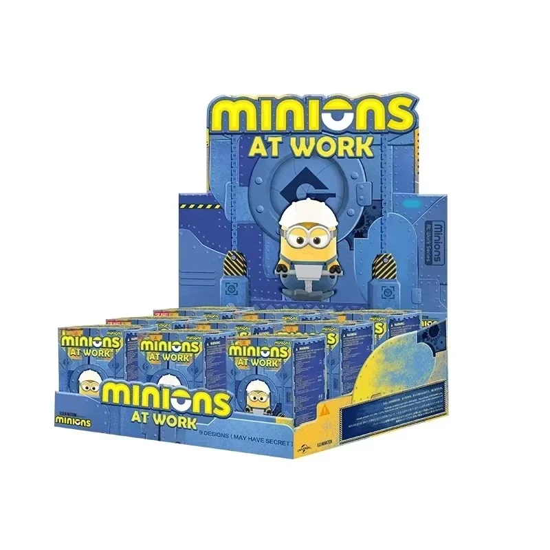 

100% Original Minions At Work Series Blind Box Toys Kawaii Surprise Guess Bag Cute Doll Anime Figure Home Model for Girls Gift