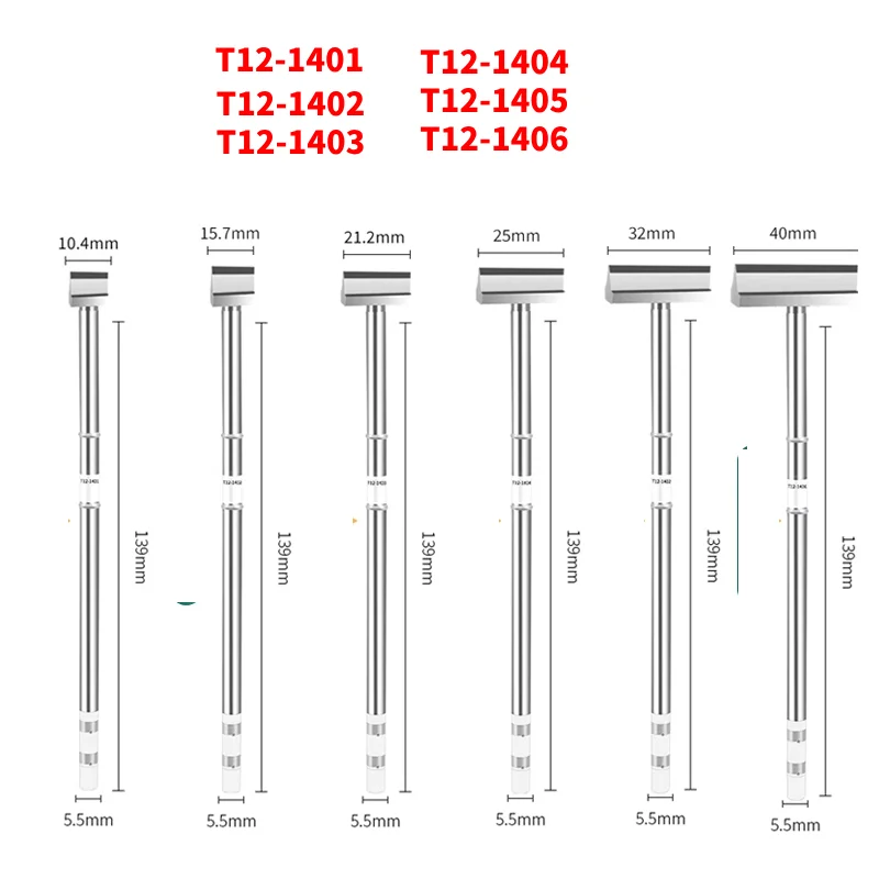 T12 Soldering Iron Tips T12-1401 1402 1403 Electric Soldering Iron Welding Tools For Hakko T12 Soldering Station Set