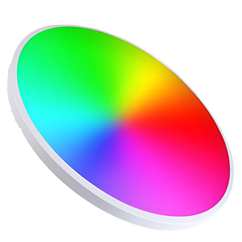 fast-light-リビングルーム寝室用スマートledシーリングランプ調光可能24w-rgb色変更tuyaアプリ経由