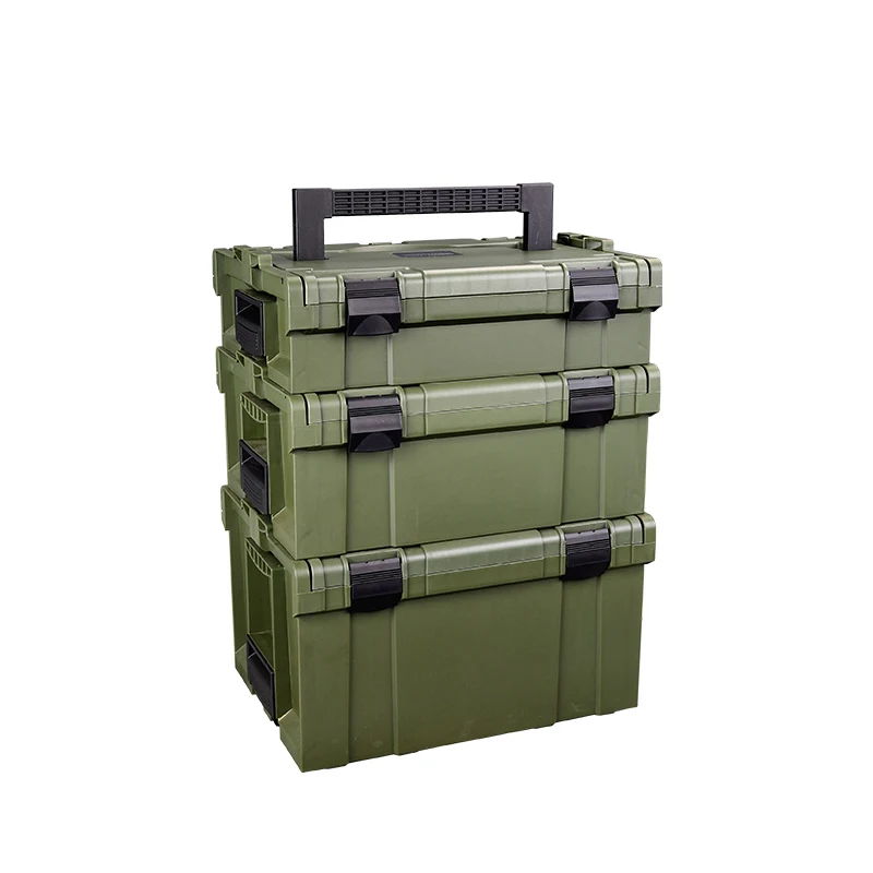 Strong Protective Tool Case Multifunctional Stacked Hardware Toolbox Plastic PP Multi-layer Storage Sorting Box