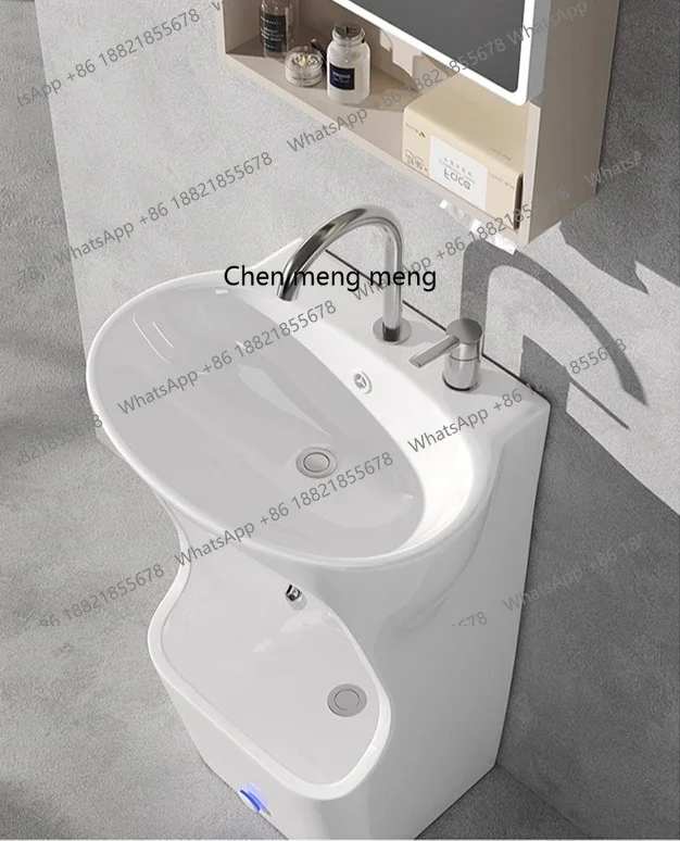

X New household washbasin, multi-functional column basin, integrated mop pool, outdoor floor type