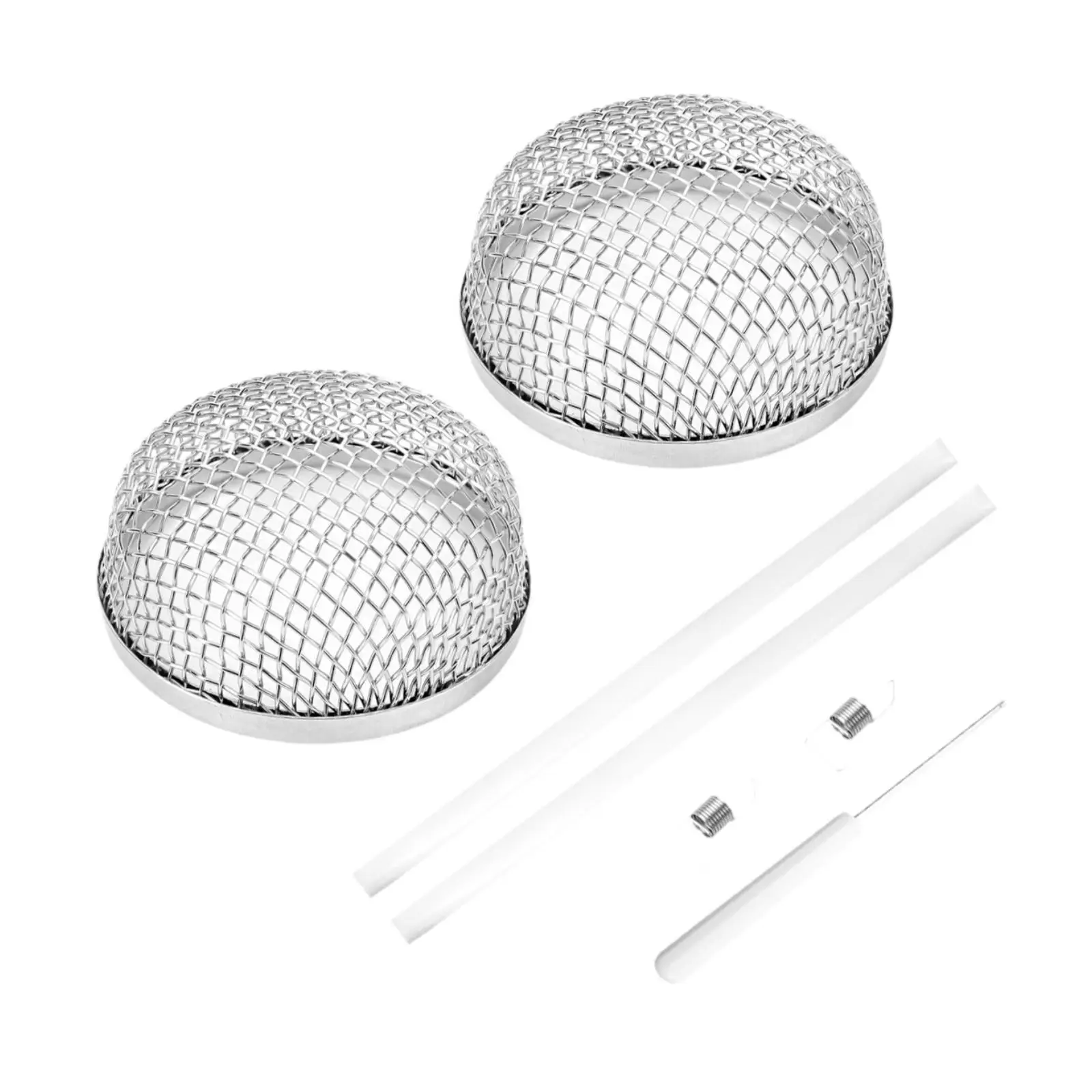 

RV Furnace Vent Cover Exhaust Vents Heavy Duty RV Accessories with Installation Tool for Outside Flying Screen Bug Screen