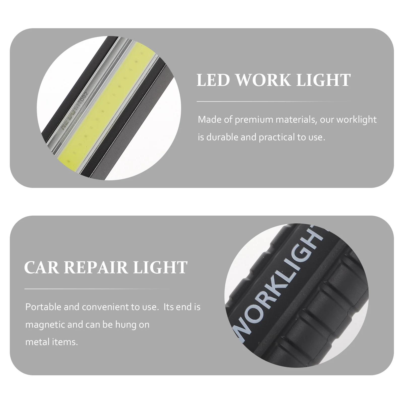 

1Pcs LED Emergency Work Maintenance Light USB Rechargeable Foldable Rotatable Magnetic Car Inspection Repair Lamp