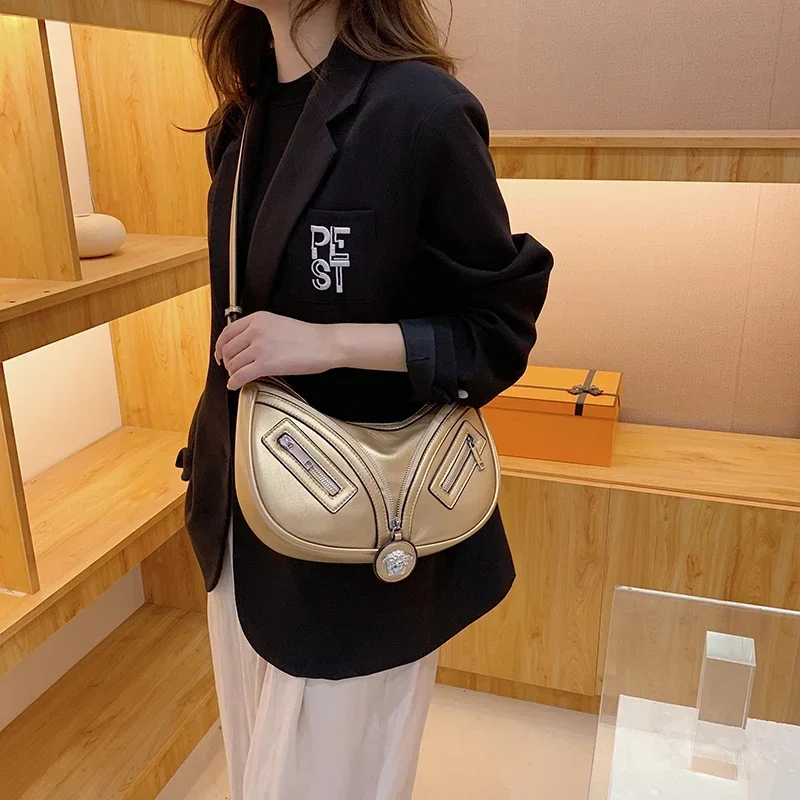 Высококачественная дизайнерская женская сумка-тоут, кожаная сумка через плечо, сумка-мессенджер для повседневного использования