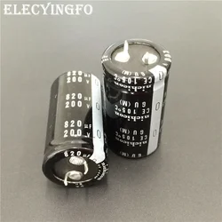 2pcs 820uF 200V NICHICON GU Series 25x45mm High Quality 200V820uF Snap-in  PSU Aluminum Electrolytic Capacitor