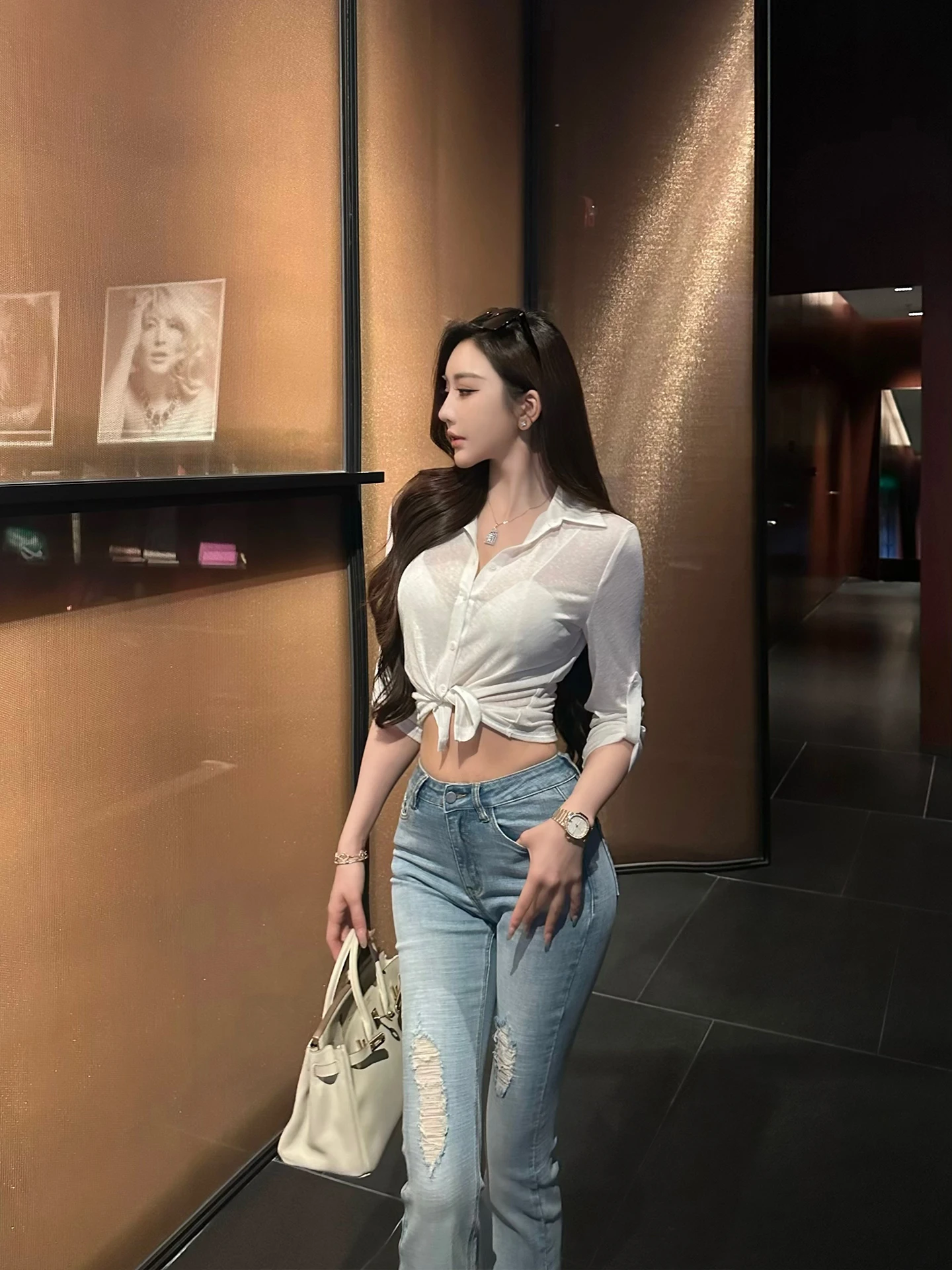 

Шелковая трикотажная блузка SX для женщин, летняя, приталенная, для повседневной носки, с длинными рукавами, защита от солнца, дышащая, полупрозрачная, топ с длинными рукавами.