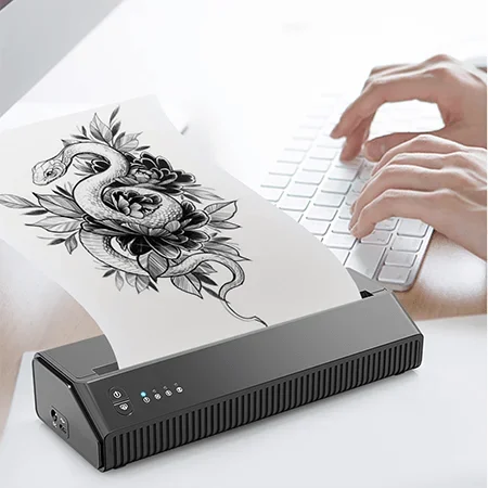 Barway P8008 USB Charging Stencil Printer Wireless Bluetooth Tattoo Transfer Machine