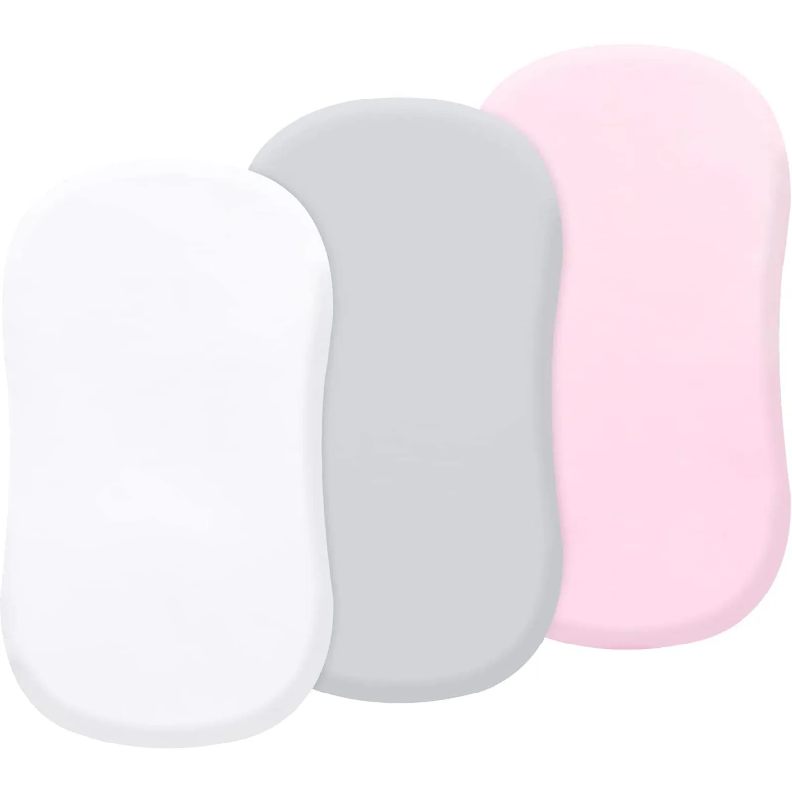 

3 Pcs Microfiber Baby Crib Fitted Sheets Toddler Mattress Covers Breathable Comfortable Bedding Set White Black Gray for Crib