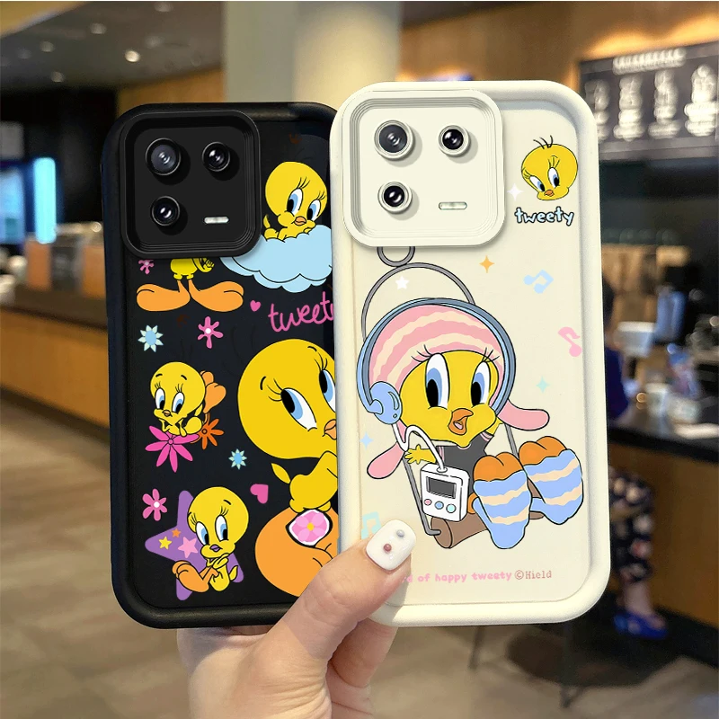 Funny Cartoon Tweety Bird Phone Case For XiaoMi 15 Pro Case 14 13 12 11T Pro 13 12 11 Lite Poco F6 F5 X5 X3 Pro Shockproof Cover