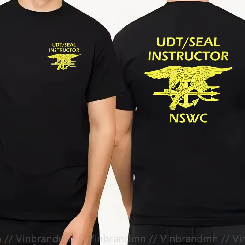 UDT Seal Instructor Uniform NSWC Naval Seals T-Shirt Men Classic Fashion 100% Cotton O-Neck Short Sleeve Tshirt Size S-6XL