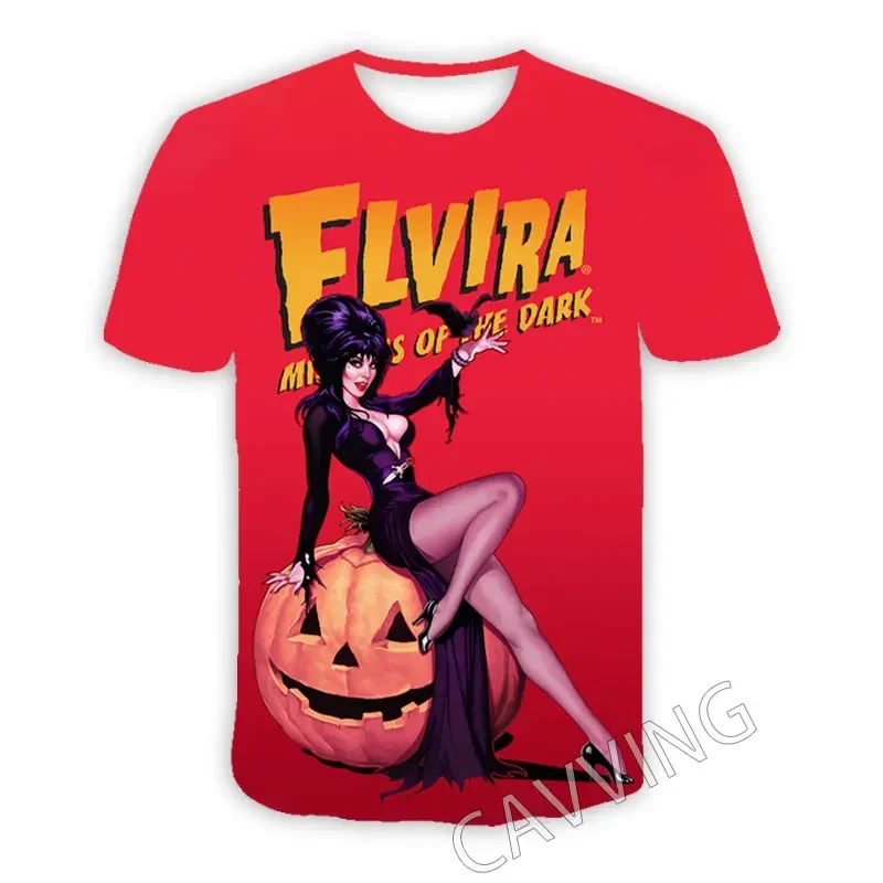 E-Elvira Mistress  3D Printed  Casual Fashion T-shirts Hip Hop Tee Shirts Harajuku Styles Tops Fashion Clothing     T02