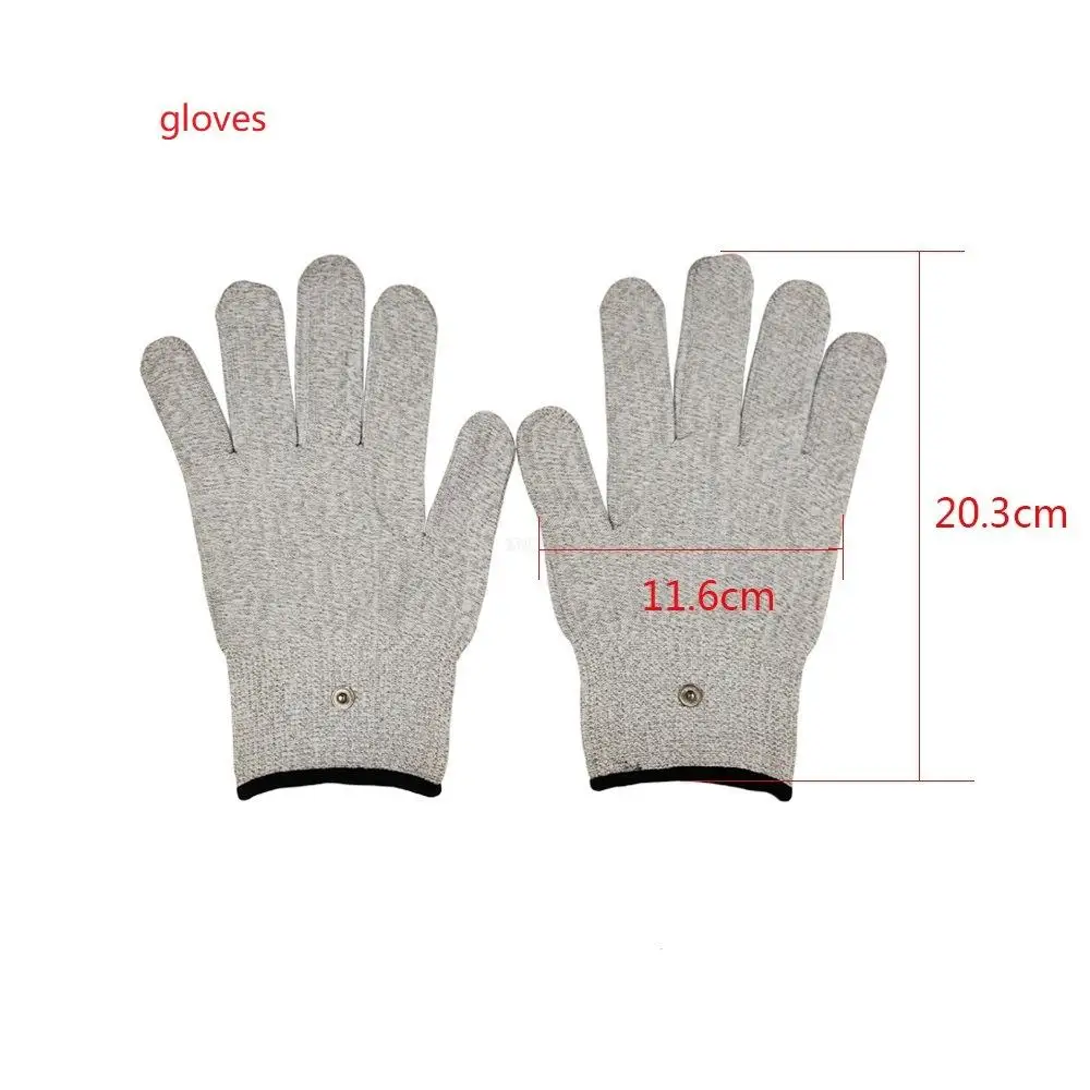 Haut-Gesichtslift und Power-Therapie-Instrument, Schönheitshandschuhe mit Verlängerungskabel, EMS-Massagehandschuhe, tragbare Heimhandschuhe, 2 Stück